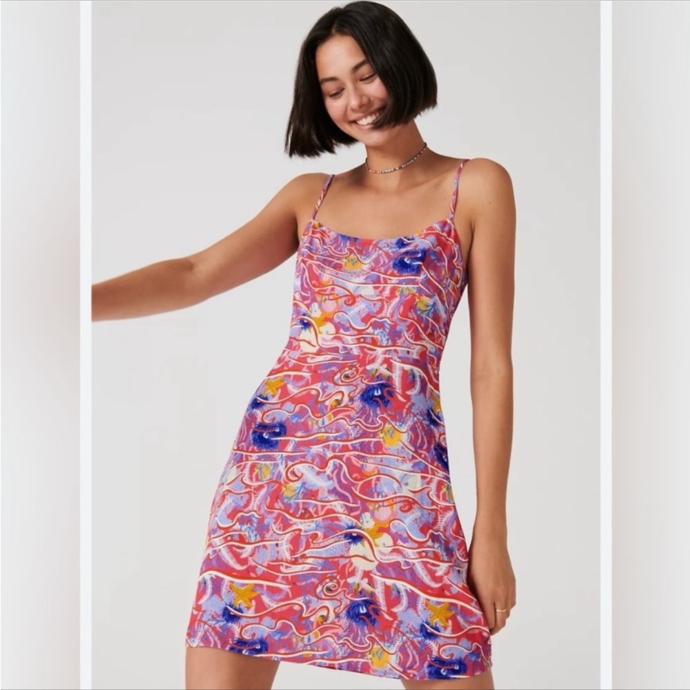 Aritzia Sunday Best Jackson Floral Patterned Mini Dress Size Medium